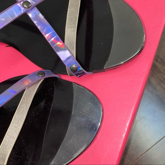 Castro Holographic Strappy Flat Sandals - Picture 3 of 8